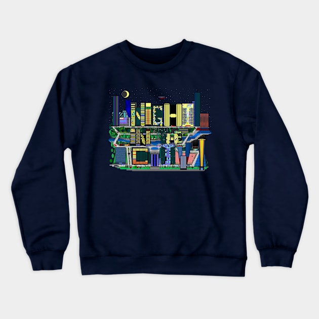 Night In The City Crewneck Sweatshirt by TenomonMalke